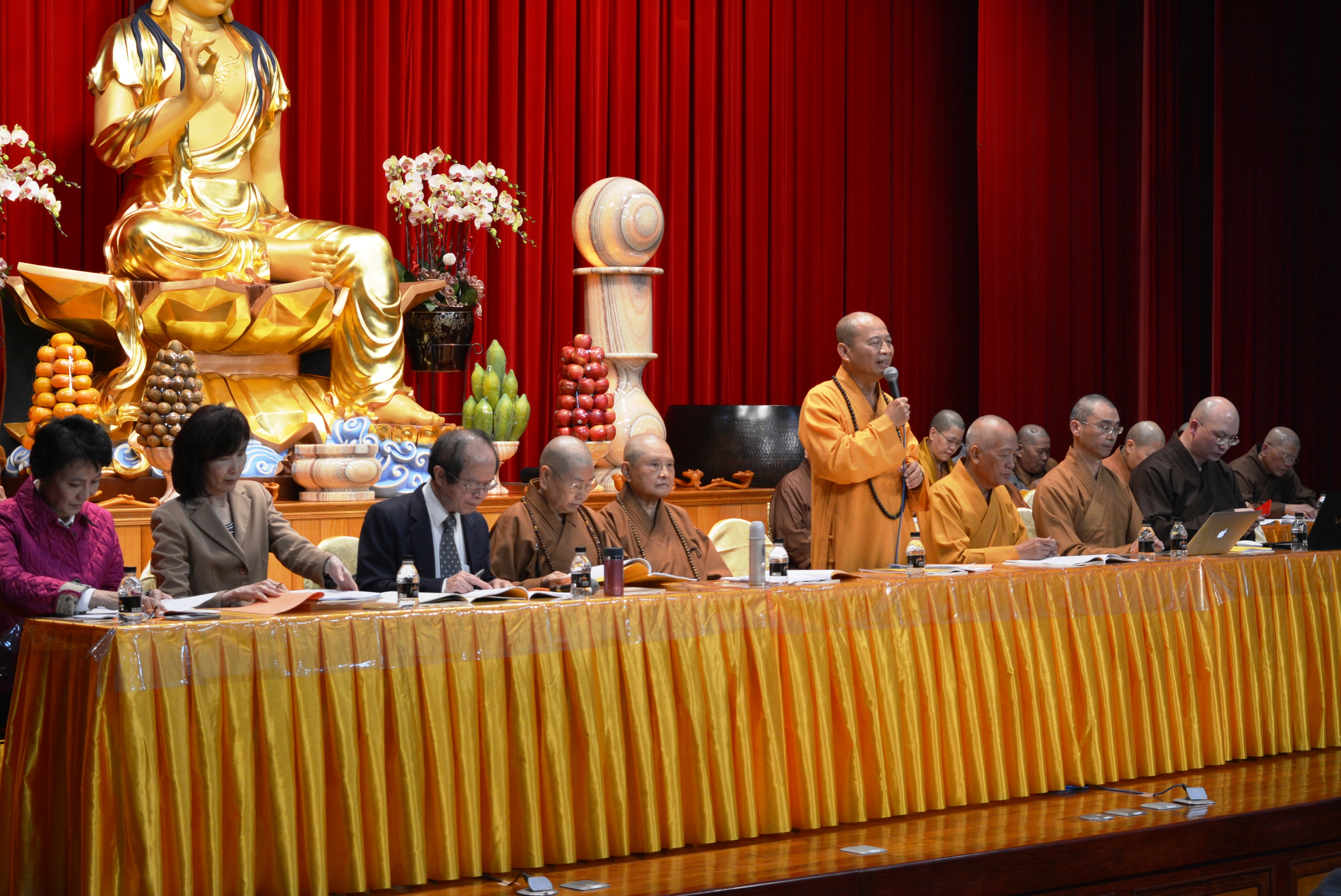 主辦單位之一台灣省佛教會如本理事長致詞